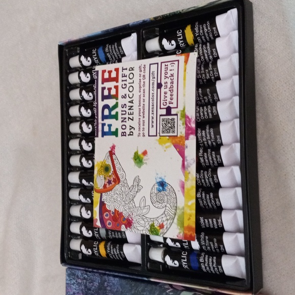 ZENACOLOR 24 Tubes Assorted Colored Acrylic Paints - Picture 3 of 6